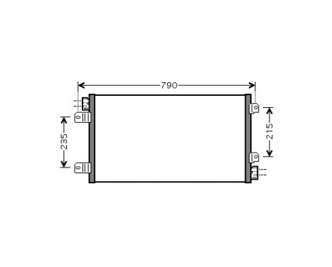 Condenseur, climatisation 43005342 International Radiators