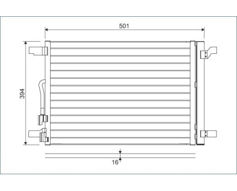 Condenseur, climatisation 814301 Valeo, Image 3