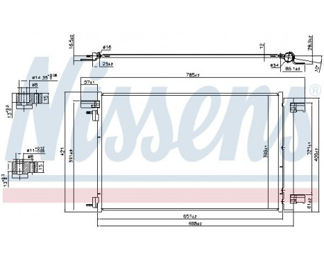 Condenseur, climatisation 940479 Nissens, Image 5