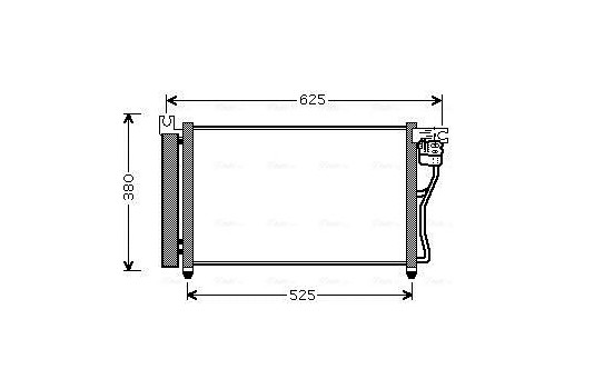 Condenseur, climatisation HYA5164D Ava Quality Cooling