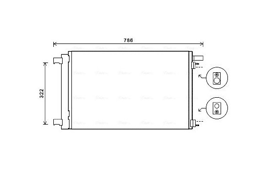 Condenseur, climatisation PEA5364D Ava Quality Cooling