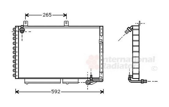 CONDENSATEUR AUDI100 / 200 5 CYL 890 03005184 International Radiators, Image 2