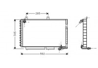 CONDENSATEUR AUDI100 / 200 TOUS 88-89 03005120 International Radiators