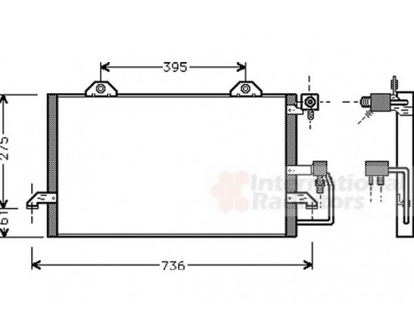 CONDENSATEUR AUDI80 / 90 / COUPE NT-D 91-9 03005159 International Radiators, Image 2