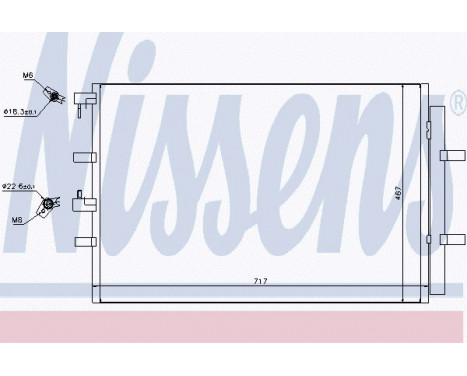 Condensateur, climatisation 940330 Nissens