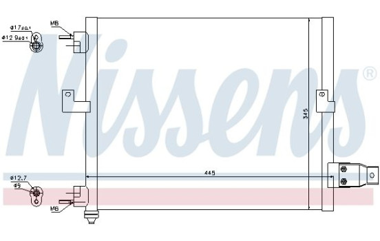 Condensateur, climatisation 94036 Nissens, Image 6