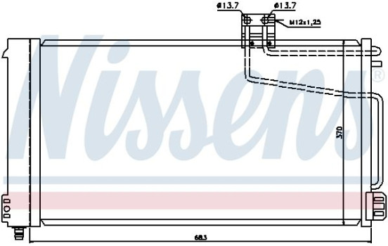 Condensateur, climatisation 94544 Nissens, Image 2
