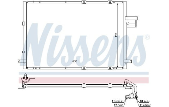 Condensateur, climatisation 94637 Nissens, Image 6