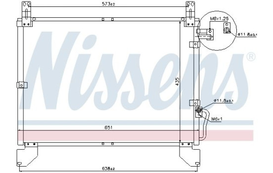 Condensateur, climatisation 94642 Nissens, Image 6