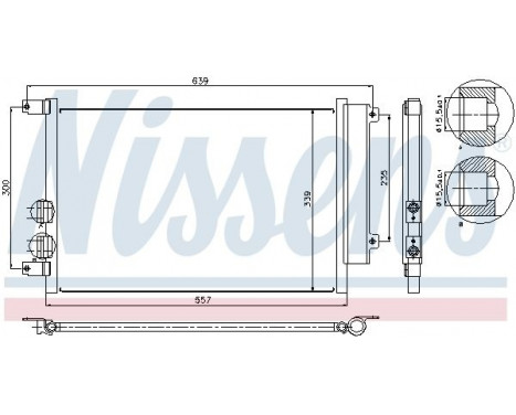 Condensateur, climatisation 94744 Nissens, Image 6