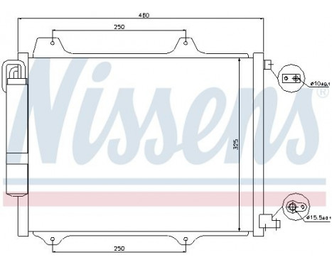 Condensateur, climatisation 94754 Nissens, Image 6