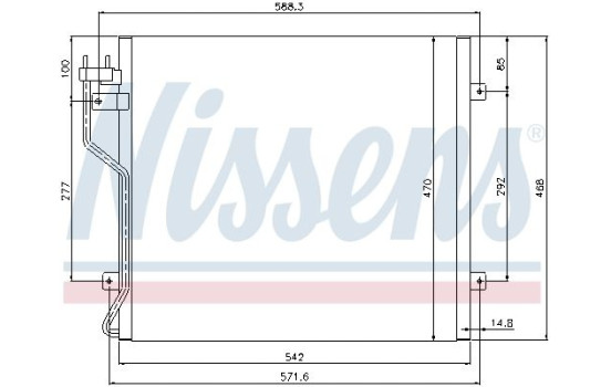 Condensateur, climatisation 94773 Nissens, Image 5