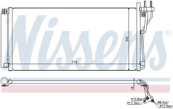 Condensateur, climatisation 94804 Nissens, Image 6