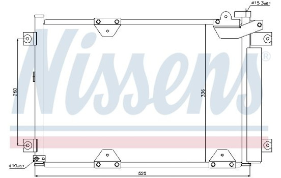 Condensateur, climatisation 94892 Nissens, Image 3