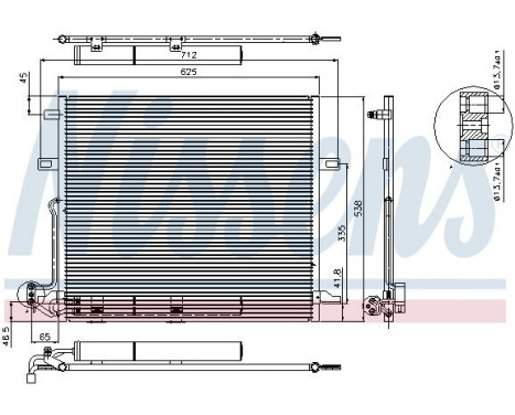 Condensateur, climatisation 94897 Nissens, Image 6