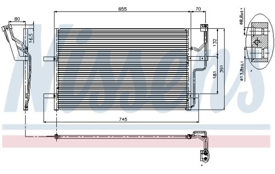 Condensateur, climatisation 94901 Nissens, Image 5