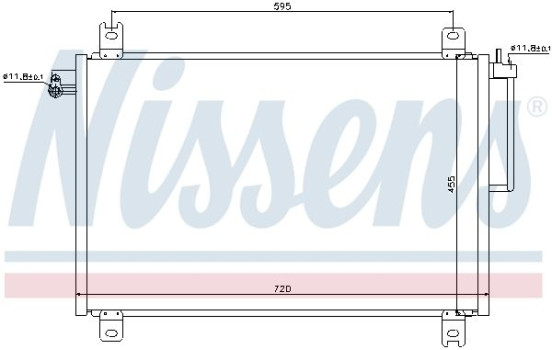 Condensateur, climatisation 94913 Nissens, Image 6