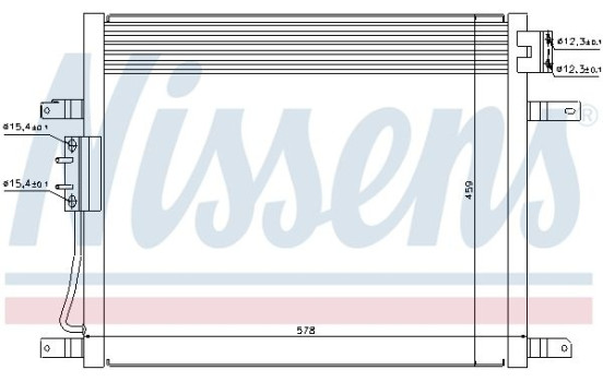 Condensateur, climatisation 94972 Nissens, Image 6