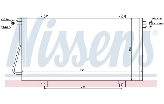 Condensateur, climatisation 94989 Nissens, Image 5