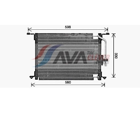 Condensateur, climatisation HY5582 Ava Quality Cooling