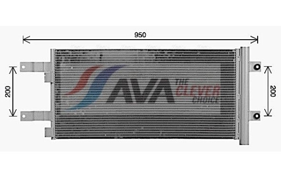 Condensateur, climatisation MN5140D Ava Quality Cooling