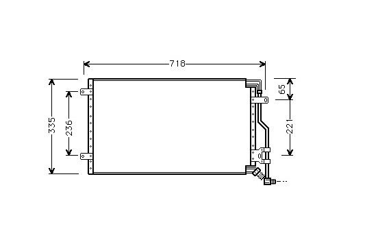 CONDENSATEUR D'AIR 88+ 2.5 TD 680 x 330 17005175 International Radiators