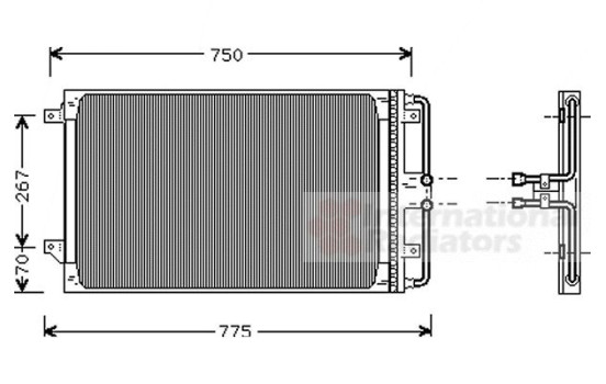 CONDENSEUR CIRRUS / STRATUS 95-97 07005021 International Radiators, Image 2