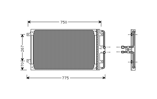 CONDENSEUR CIRRUS / STRATUS 95-97 07005021 International Radiators