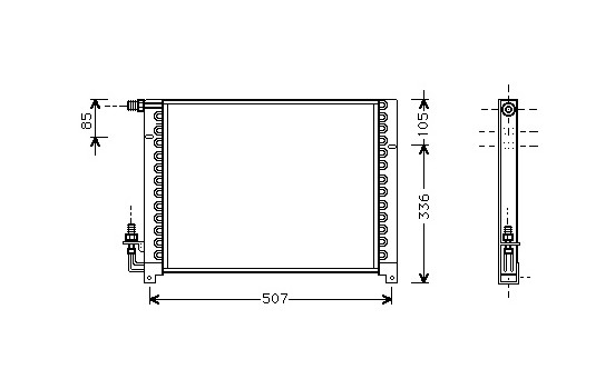 Condenseur, climatisation 01005061 International Radiators