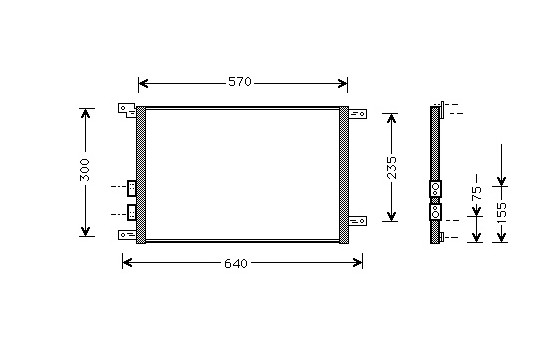 Condenseur, climatisation 01005070 International Radiators