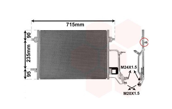 Condenseur, climatisation 03005116 International Radiators