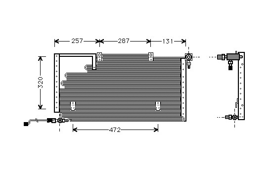 Condenseur, climatisation 03005138 International Radiators