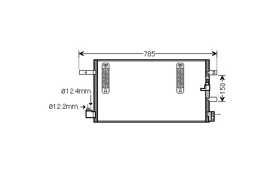 Condenseur, climatisation 03005297 International Radiators