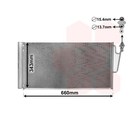 Condenseur, climatisation 06005363 International Radiators