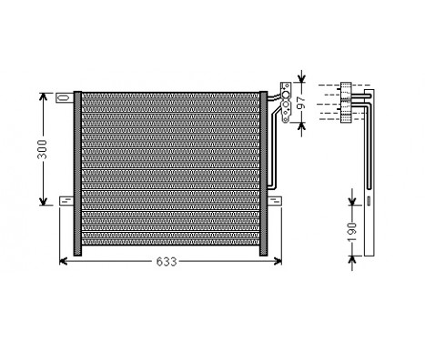 Condenseur, climatisation 06005369 International Radiators