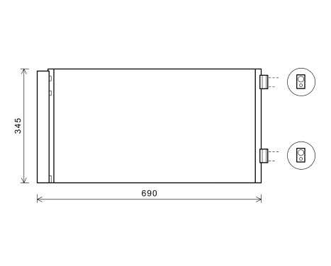 Condenseur, climatisation 06005414 International Radiators