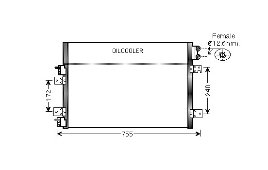 Condenseur, climatisation 07005113 International Radiators