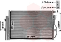 Condenseur, climatisation 08005048 International Radiators