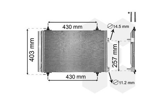 Condenseur, climatisation 09005231 International Radiators, Image 2