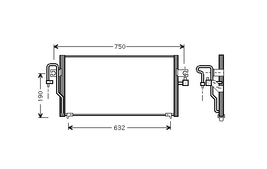 Condenseur, climatisation 13005164 International Radiators