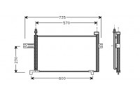 Condenseur, climatisation 13005175 International Radiators