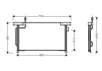 Condenseur, climatisation 13005202 International Radiators
