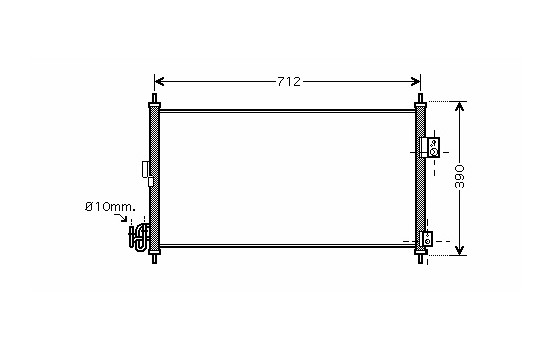 Condenseur, climatisation 13005263 International Radiators