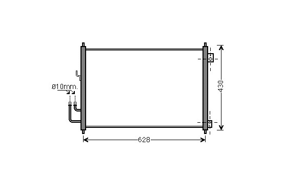 Condenseur, climatisation 13005328 International Radiators