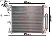 Condenseur, climatisation 13005403 International Radiators