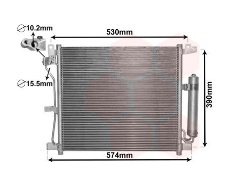 Condenseur, climatisation 13005403 International Radiators