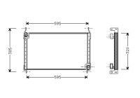 Condenseur, climatisation 17005173 International Radiators