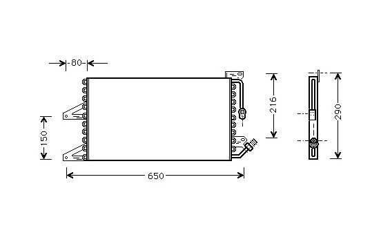 Condenseur, climatisation 17005205 International Radiators