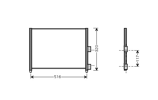 Condenseur, climatisation 17005303 International Radiators