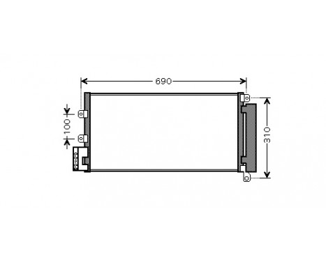 Condenseur, climatisation 17005356 International Radiators